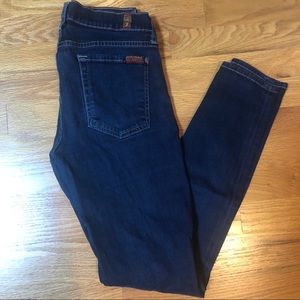 7 For All Mankind the Skinny Dark Wash Jeans
